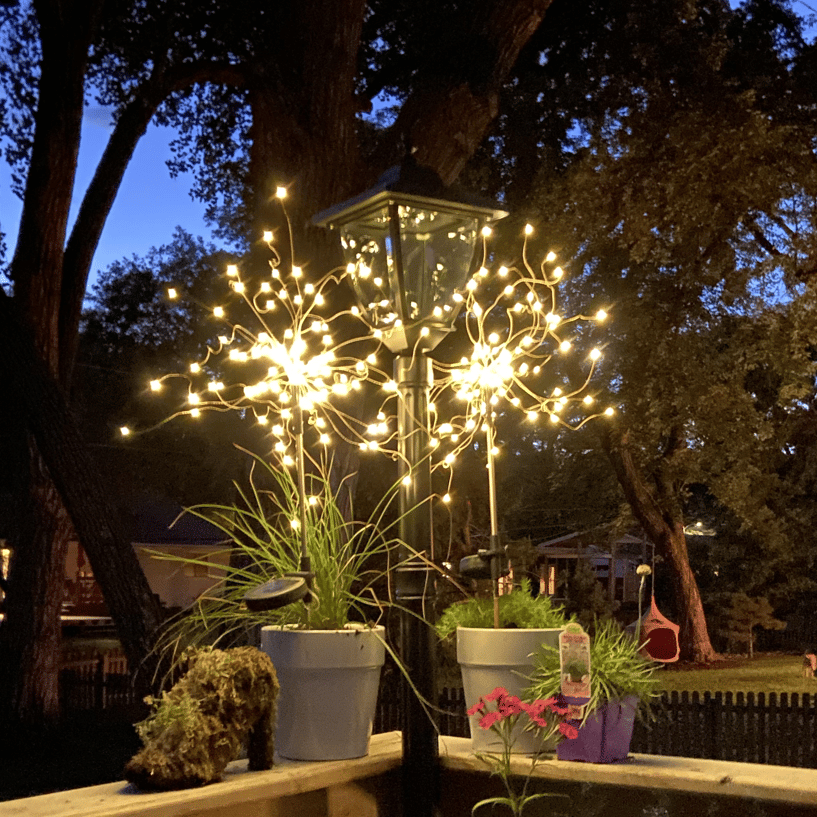 Last Day 49% OFF🔥Waterproof Solar Garden Fireworks Lamp