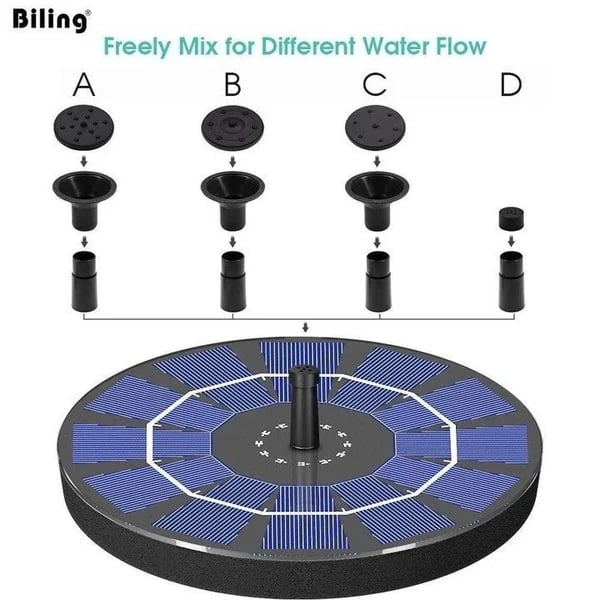 (Summer Sale- SAVE 50% OFF) Solar-Powered Bird Fountain Kit
