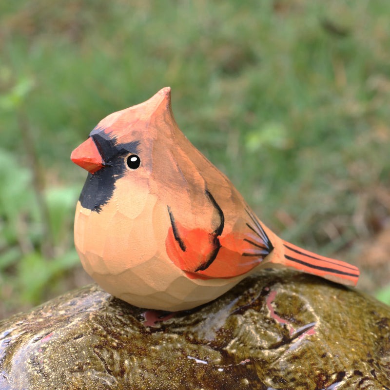 Cardinal Handmade Wood Carving