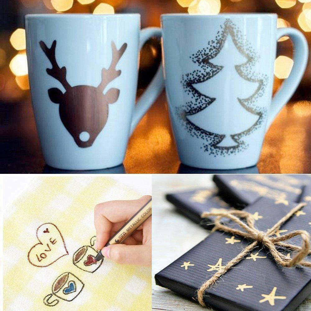 Metallic Marker Pens, Paint Pens For Rock Painting, Scrapbooking