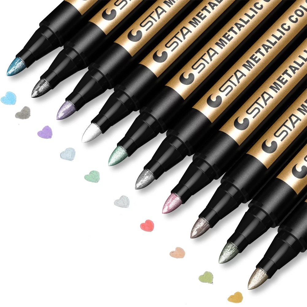Metallic Marker Pens, Paint Pens For Rock Painting, Scrapbooking