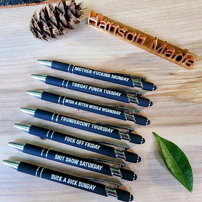 Funny Daily Pen(1 Set of 7)
