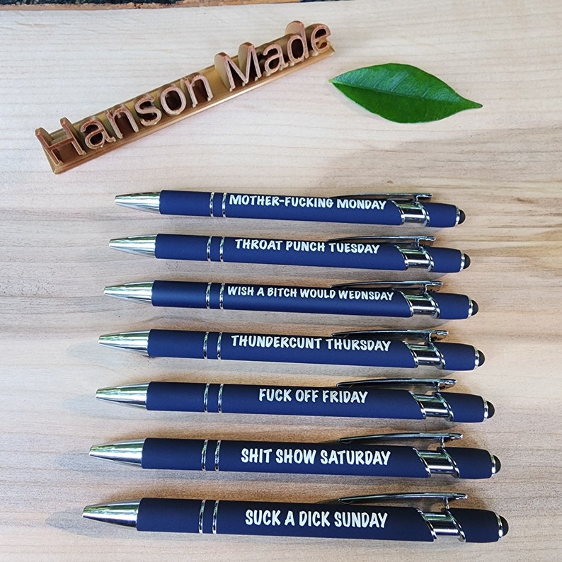 Funny Daily Pen(1 Set of 7)