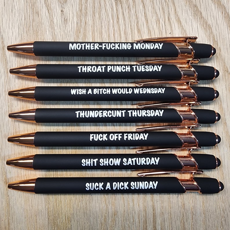 Funny Daily Pen(1 Set of 7)
