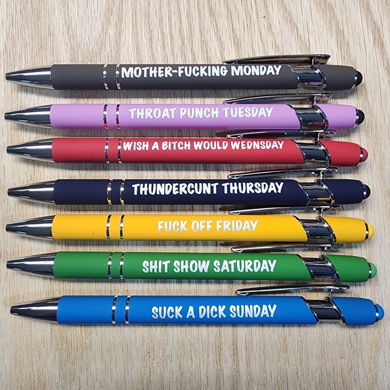 Funny Daily Pen(1 Set of 7)