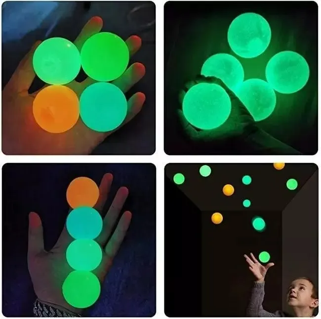 Luminous Sticky Wall Balls Decompression Toy