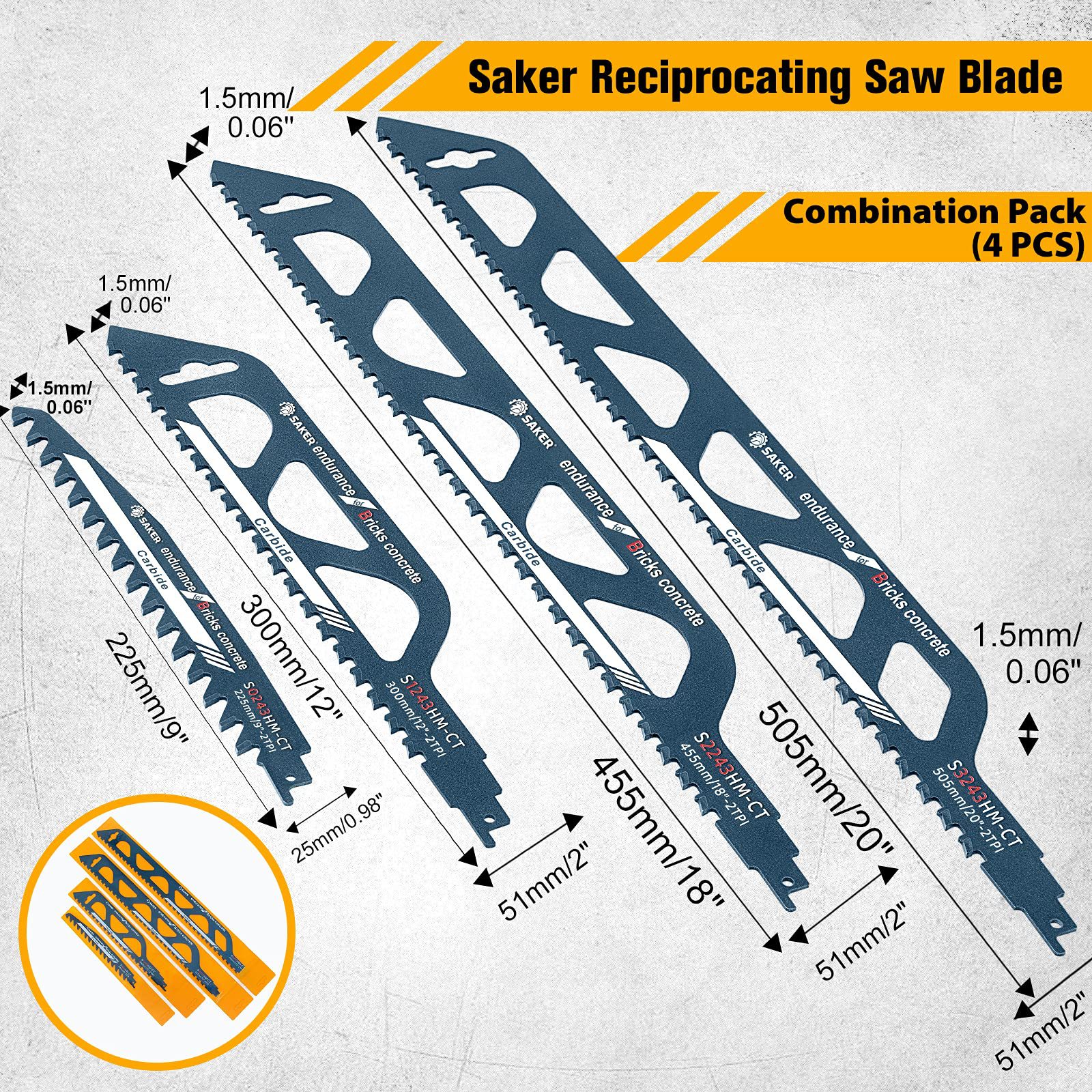 Reciprocating Saw Blade for Cutting EVERYTHING