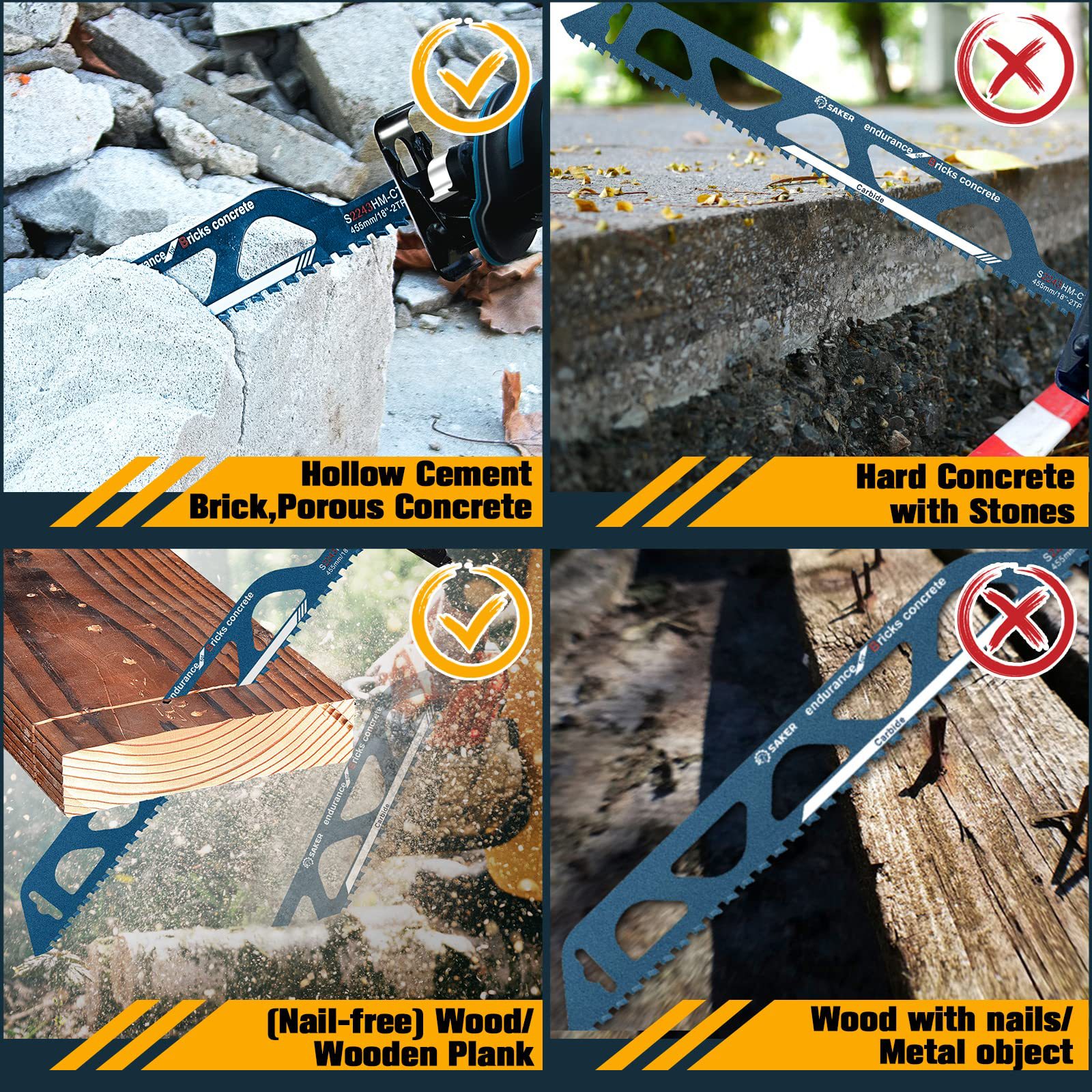 Reciprocating Saw Blade for Cutting EVERYTHING