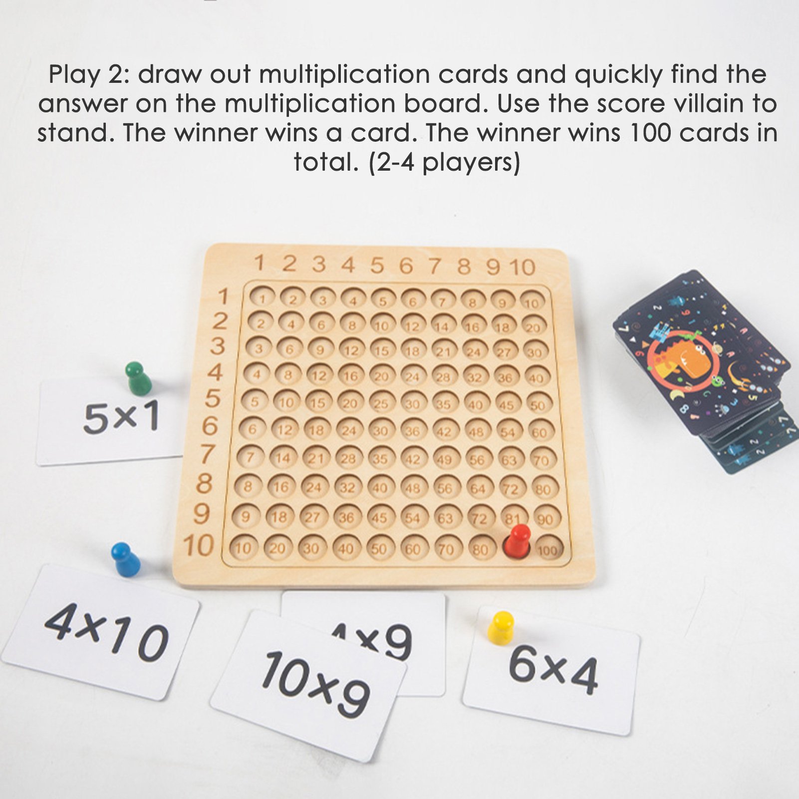 Wooden Multiplication Board Game