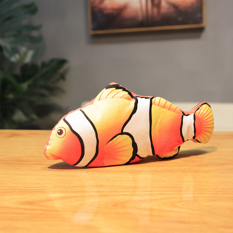 🔥Last Day Promotion - Electric Moving Fish Interactive Plush Toys