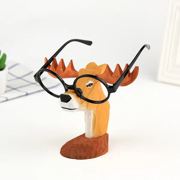 🐅🦓🎅🐓 3D Animal Spectacle Stand Made of Wood