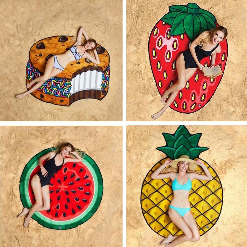 Fun And Fancy Beach Towel🍩🍕🍟