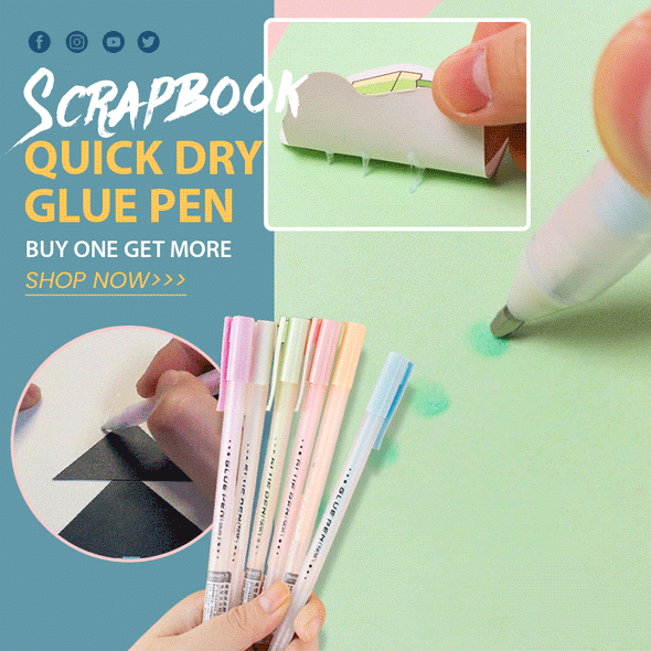 🎊Last Day 40% OFF🎊Scrapbook Quick Dry Glue Pen