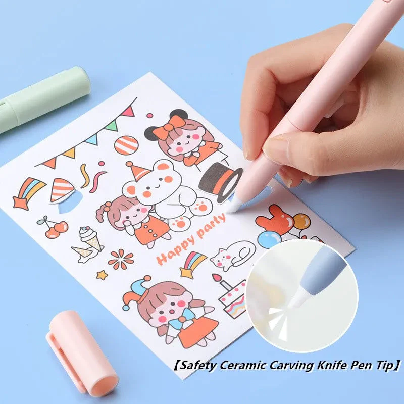 ✂️Mini Folding Pen Scissors Graving Knife for Kids👼-Buy 1 Get 1 Free