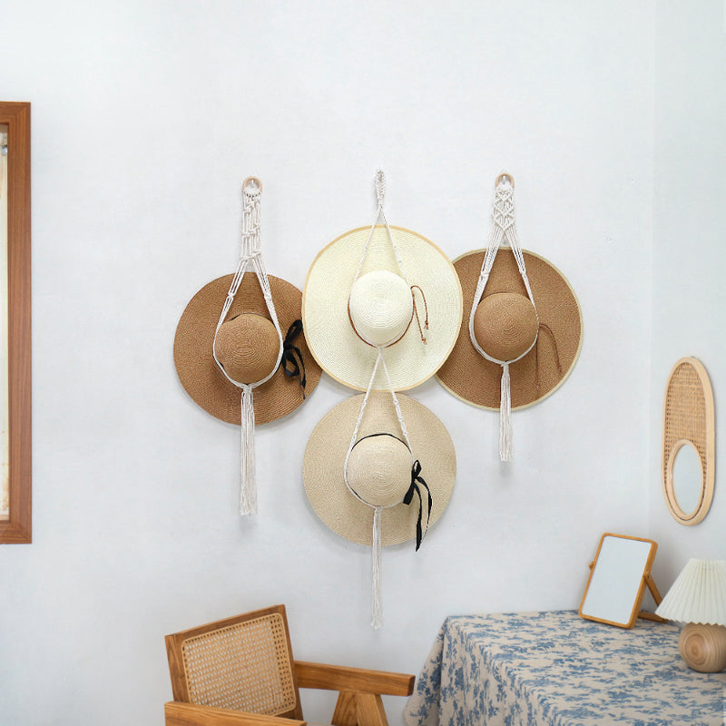 ☀Handmade Linen Decorative Boho Hat Rack For Wall Hanging🌈