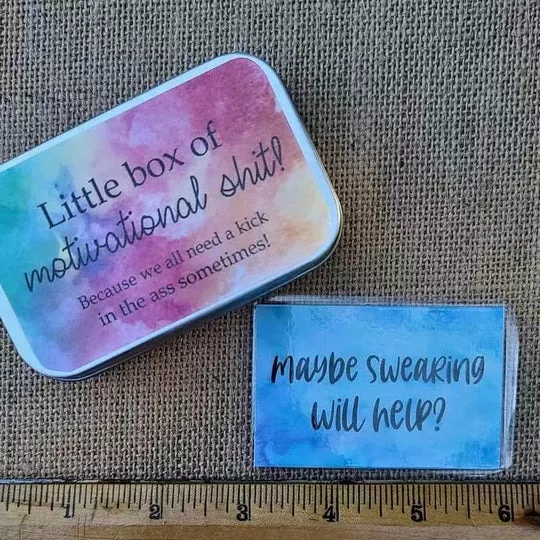 Funny Motivation Cards Gift (1 Set of 20 Sheets)