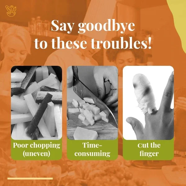 🔥BIG SALE 🔥2-in-1 Vegetable Chopper Dicing & Slitting