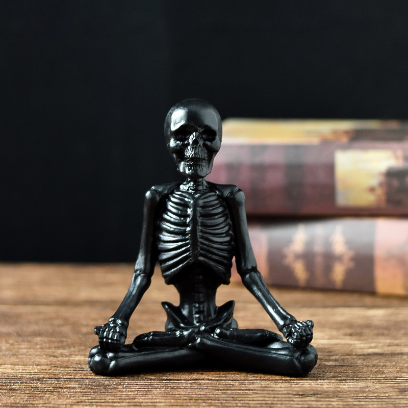 ☠️Serene Skeleton Yoga Ornament☠️