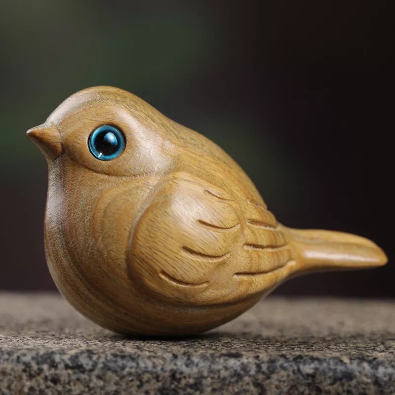 🐦Handmade Wood Carved Bird