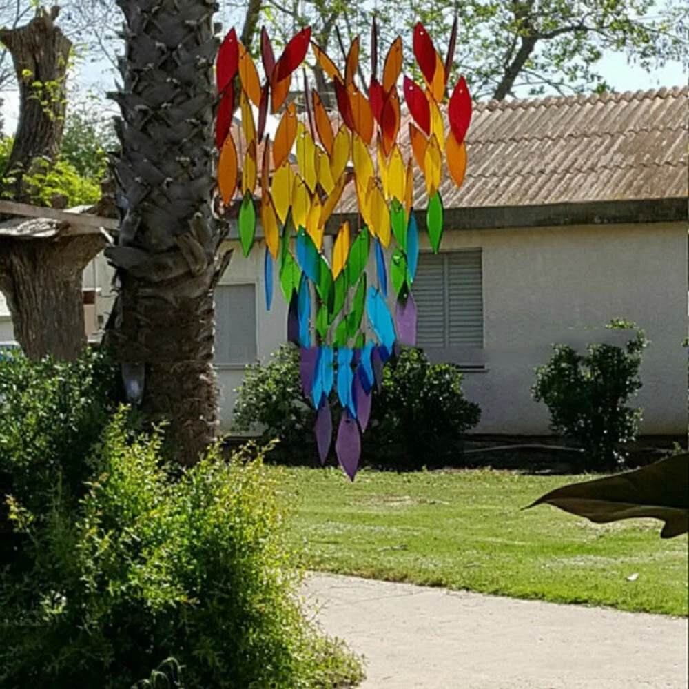 Rainbow Leaves Wind Chime-Buy More Save More