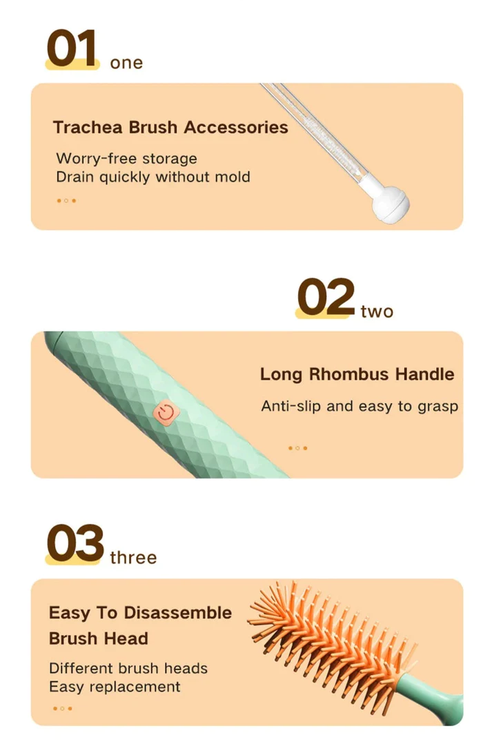 👩‍🍼Baby bottle companion - Silicone Electric Bottle Washer💦