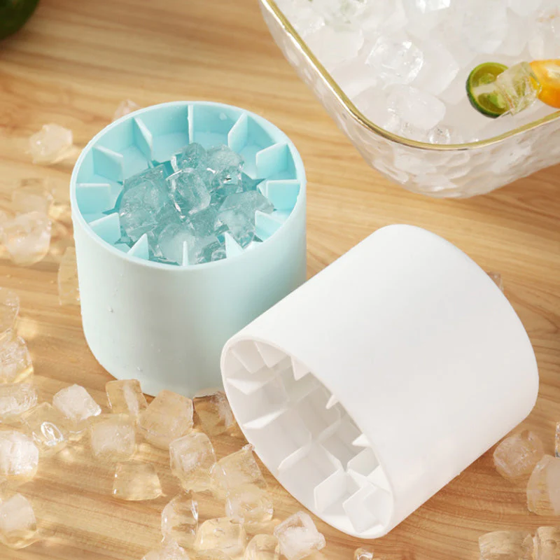 Cylindrical Silicone Ice Cube Mold