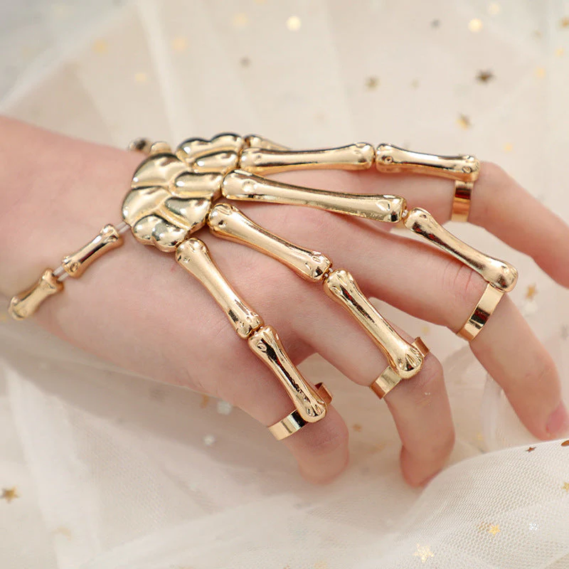 ☠️👻Hand Skull Skeleton Bracelet