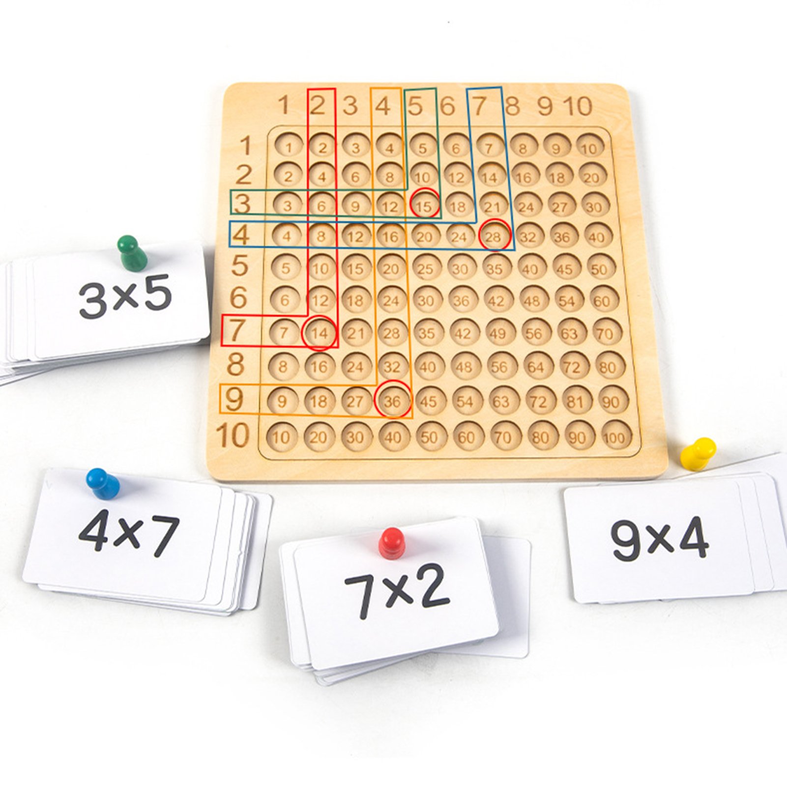 Wooden Multiplication Board Game