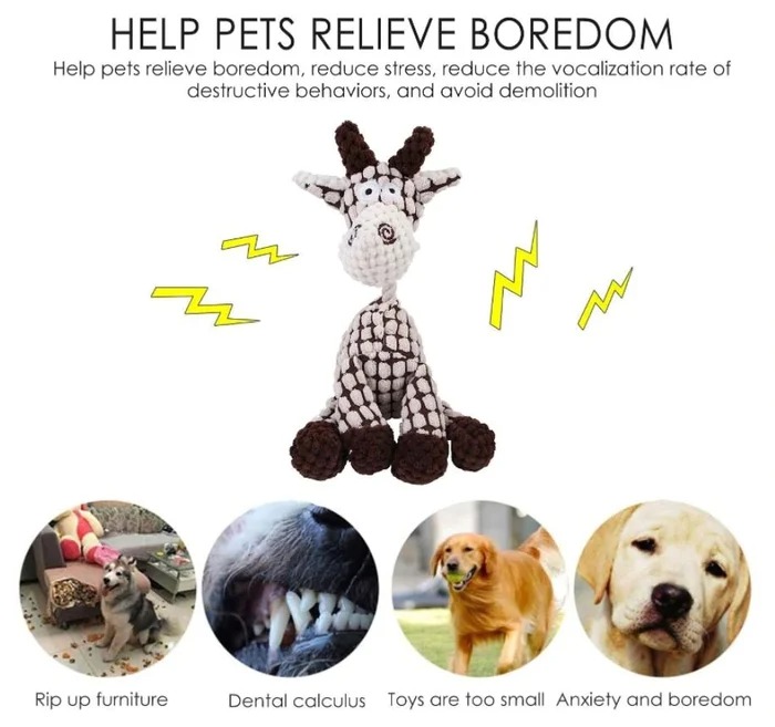 Plush Squeak Pet Dog Toy