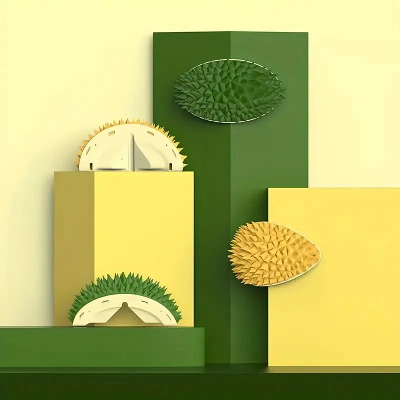 Cat Toys Corner Scratcher Comb Self-Adhesive Cute Durian