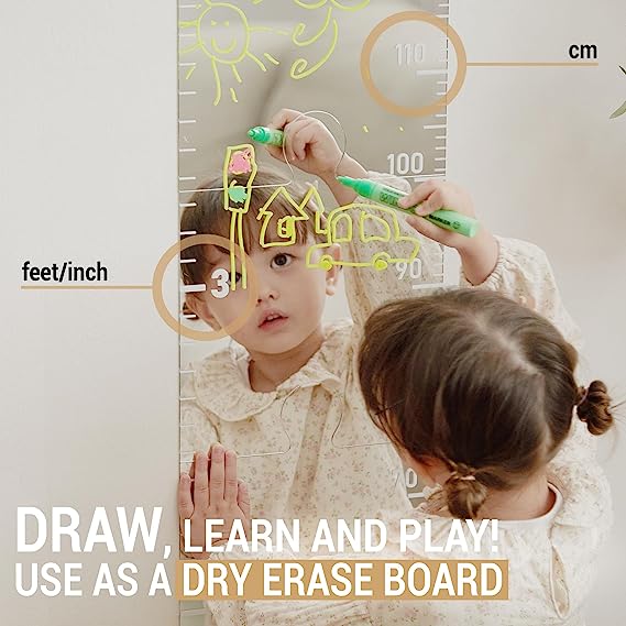 LOOKEY Growth Chart Mirror for Kids