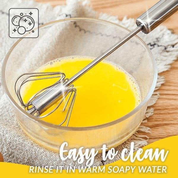🔥BIG SALE - 50% OFF🔥Stainless Steel Semi-Automatic Whisk