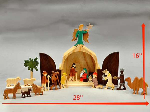 🎅Holiday Promotion 40% Off🔥The Christmas Story Unique Nativity Set Wooden Nativity Scene