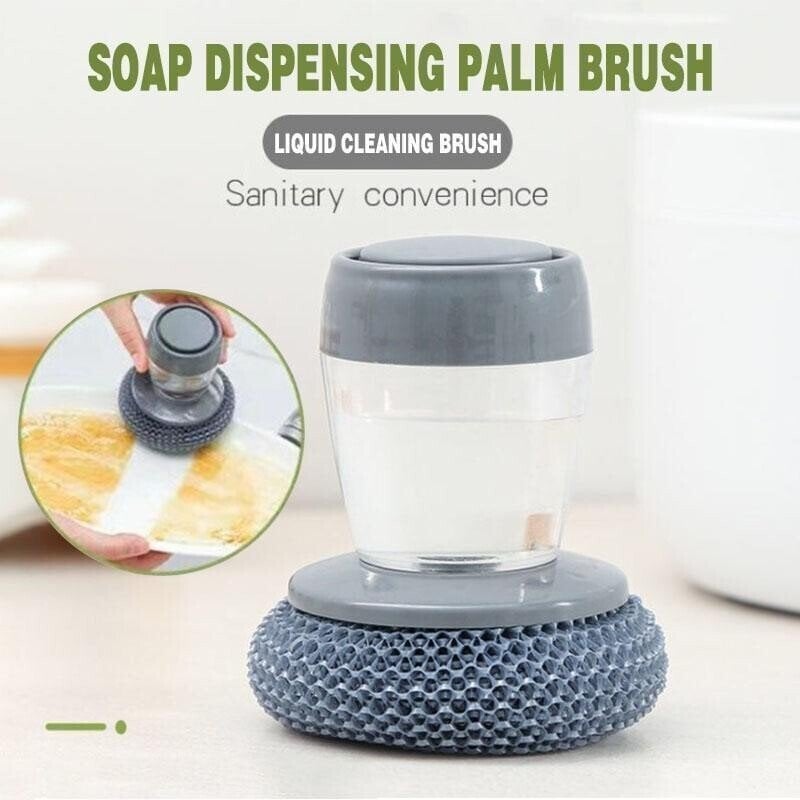 🔥🔥🔥Kitchen Soap Dispensing Palm Brush