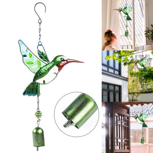 Metal Hummingbird Wind Chimes