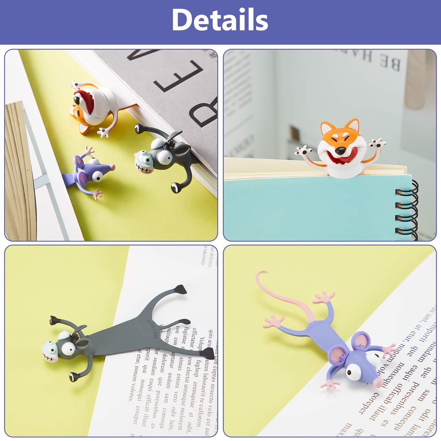 🔥 Hot Sale 🔥3D Hilarious Animal Bookmarks❤