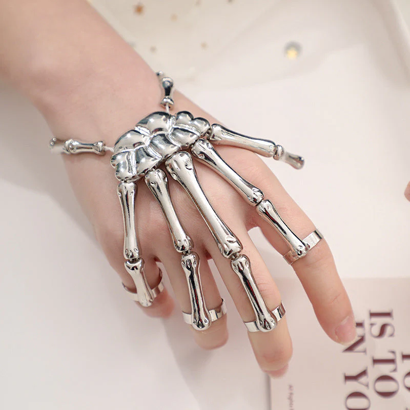 ☠️👻Hand Skull Skeleton Bracelet