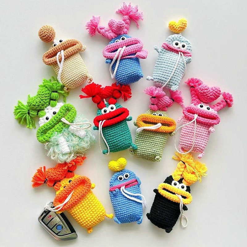 🎁Creative pull-out Hand Knitted Wool Car Key Cover-🔥Buy More Save More🔥
