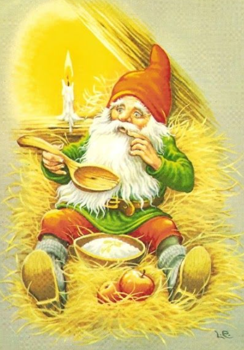 Vintage Christmas Dwarves Postcard Set