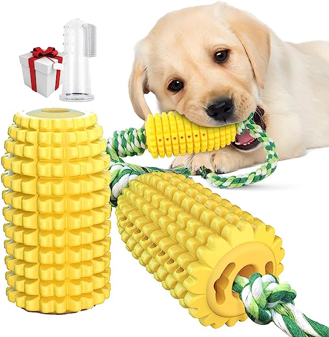 🐶Teething Squeaky Corn Toy🌽