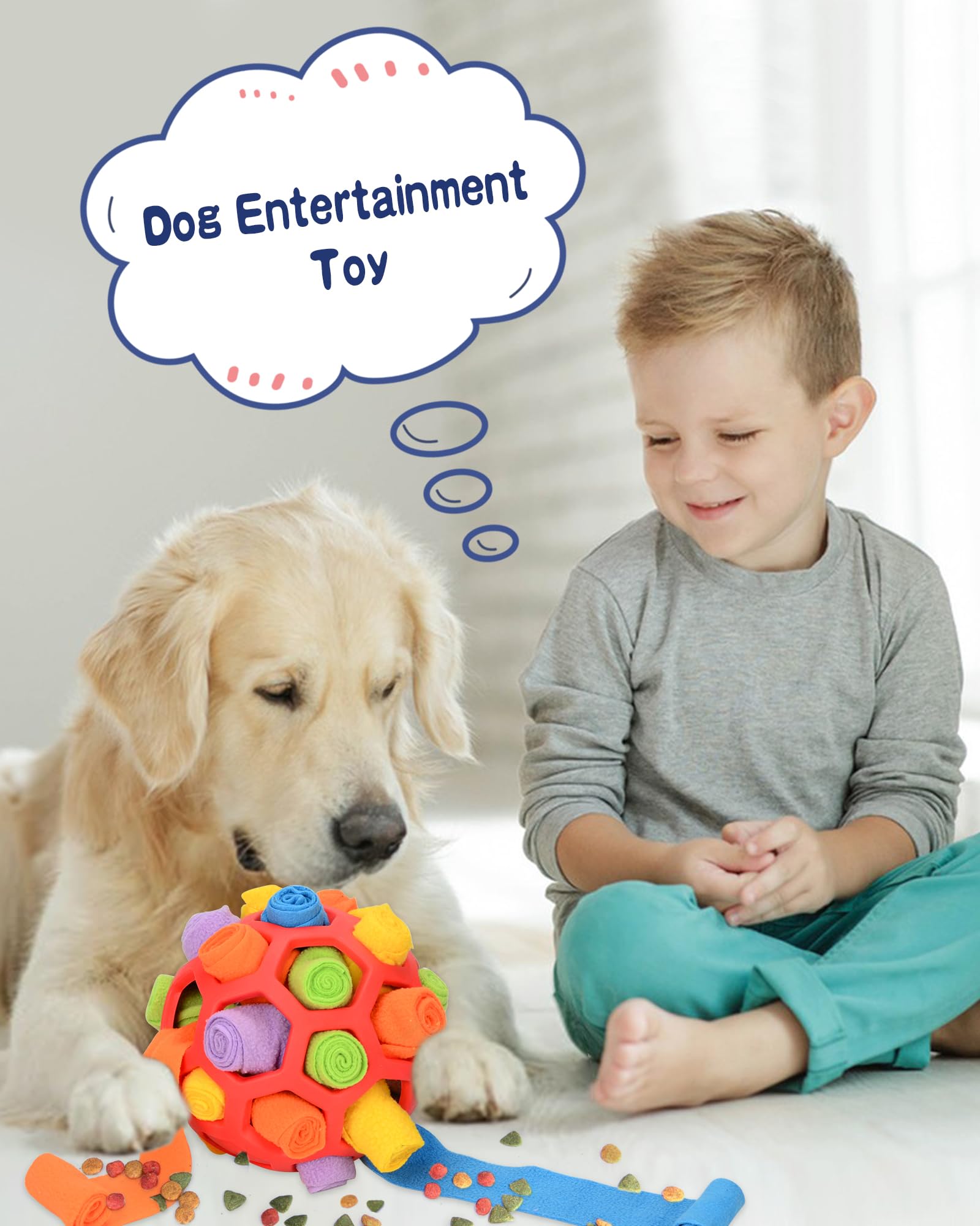 😺 Sniffing Ball for Dogs-Interactive Treat Toys 🌟