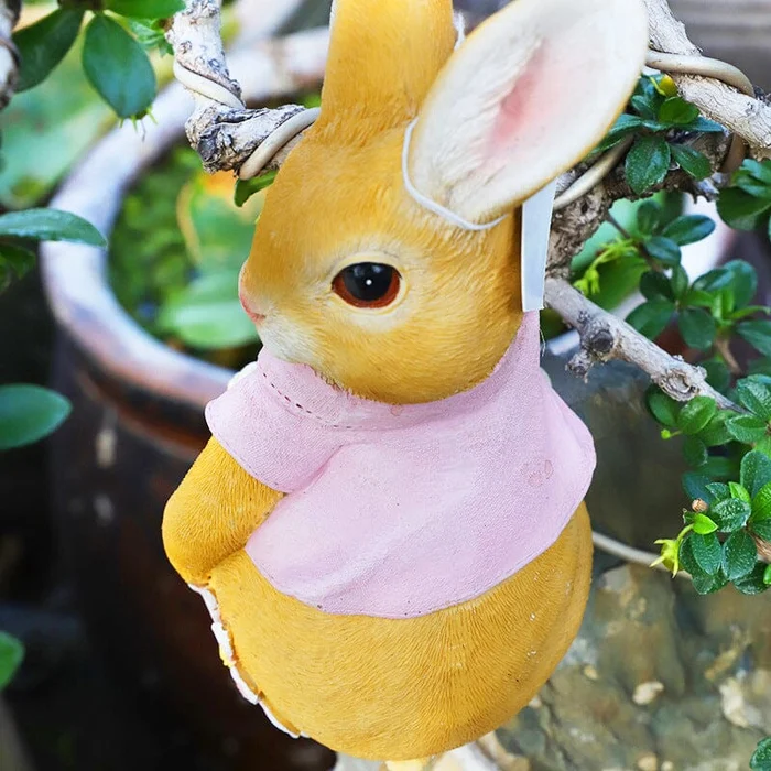 🐰Perfect Easter Gift-Garden Cartoon Rabbit Hanging Ornament🐰
