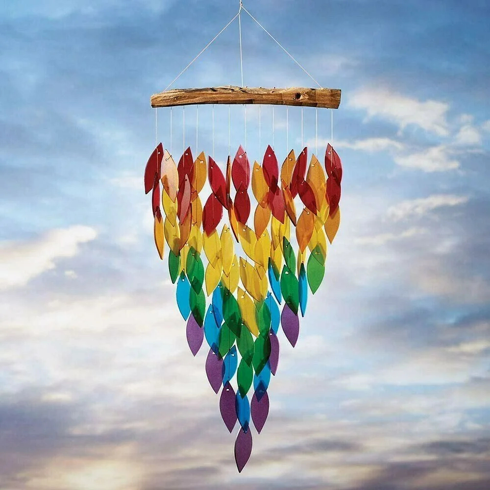 Rainbow Leaves Wind Chime-Buy More Save More