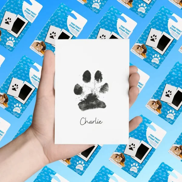 Paw print ink pads for dogs and cats