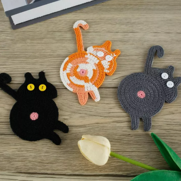 🎄Early Christmas Sale-🐱Cat Butt Coasters