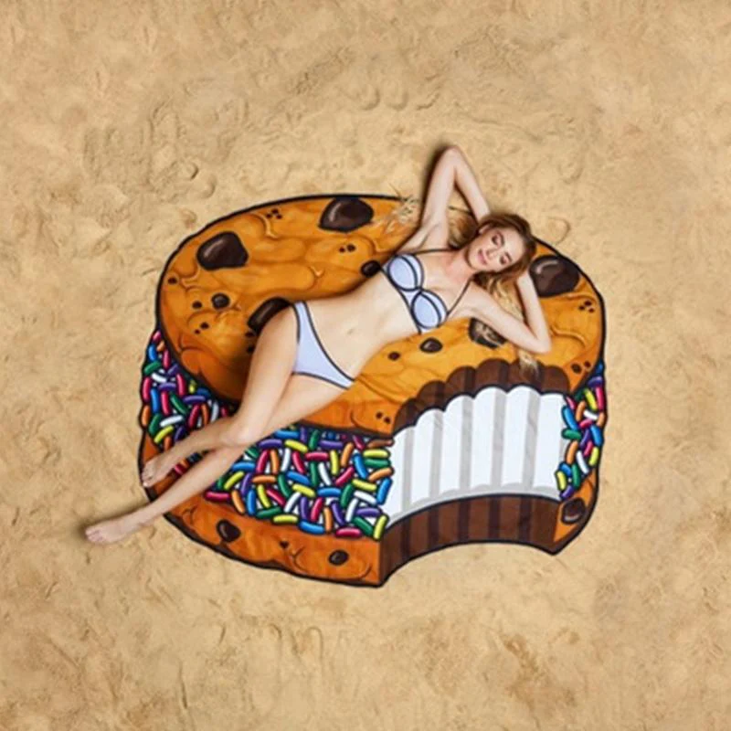 Fun And Fancy Beach Towel🍩🍕🍟