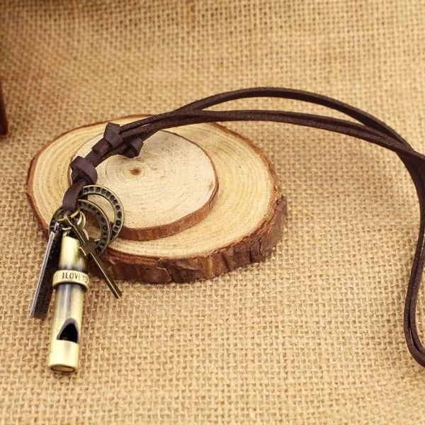 🔥NEW ARRIVAL🎁I love you whistle Necklace & Lock Ring