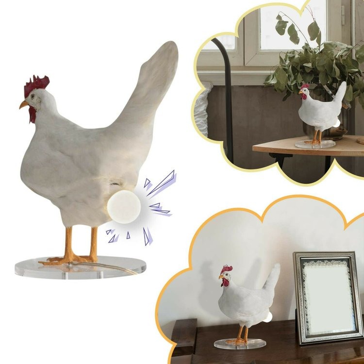 2022 New Chicken Egg Lamp - Rooster Table Lamp