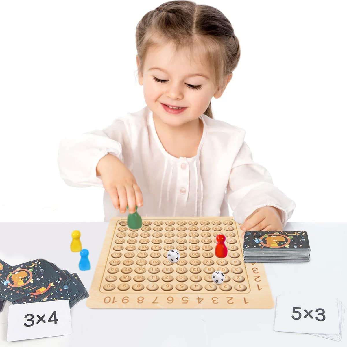 Wooden Multiplication Board Game