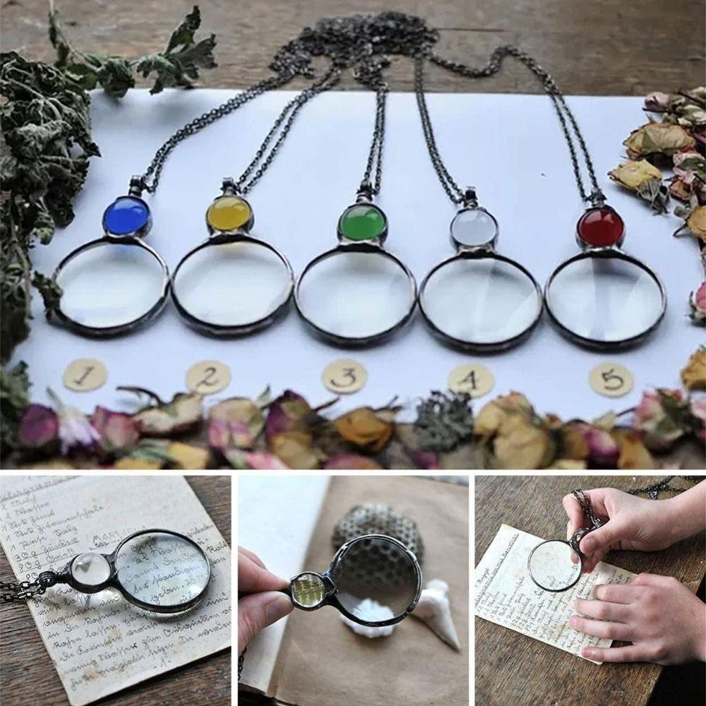 🎁Mother's Day Sale 50% OFF-Magnifying Glass Necklace gift (Buy 2 Get